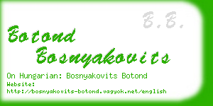 botond bosnyakovits business card